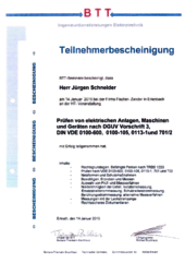 Prüfen von elektrischen Anlagen